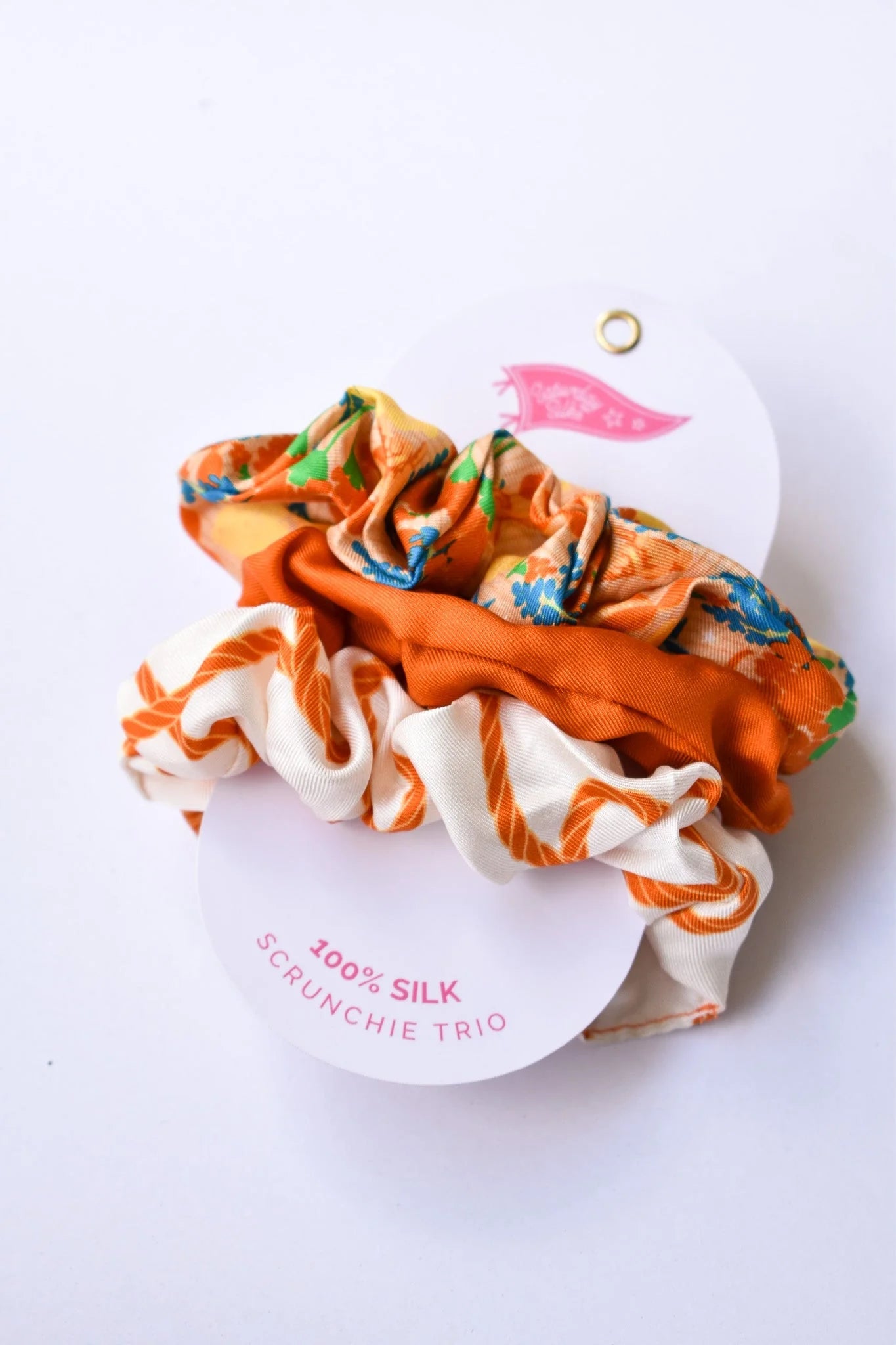 Texas Longhorns Scrunchie Set - Saturday Silks - COLOR GAME
