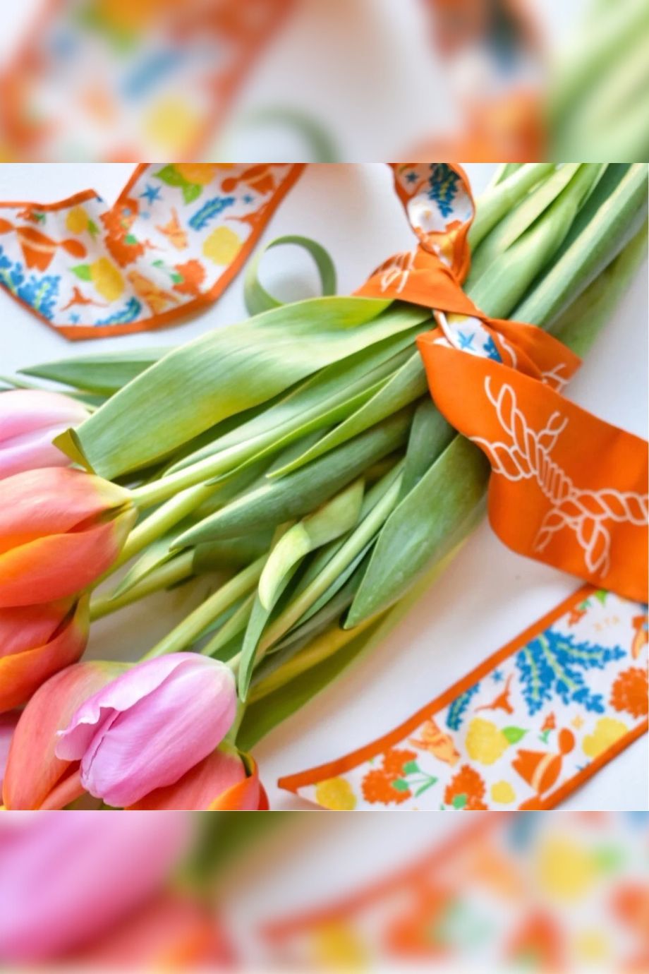 Texas Longhorns Skinny Scarf - Saturday Silks - COLOR GAME