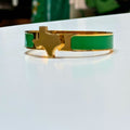 Texas Map Bangle Bracelet Green - Gameday Luxe - COLOR GAME