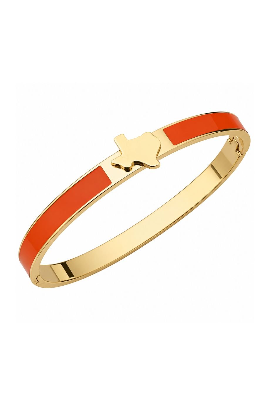 Texas Mini Map Bangle Bracelet Burnt Orange - Gameday Luxe - COLOR GAME