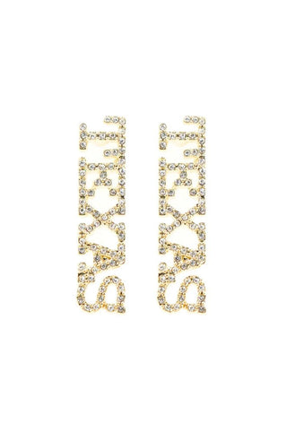 Texas Pavé Rhinestone Stud Earrings - Brianna Cannon - COLOR GAME