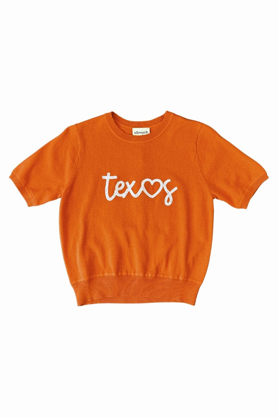 Texas Short Sleeve Embroidered Sweater - Color Game - COLOR GAME
