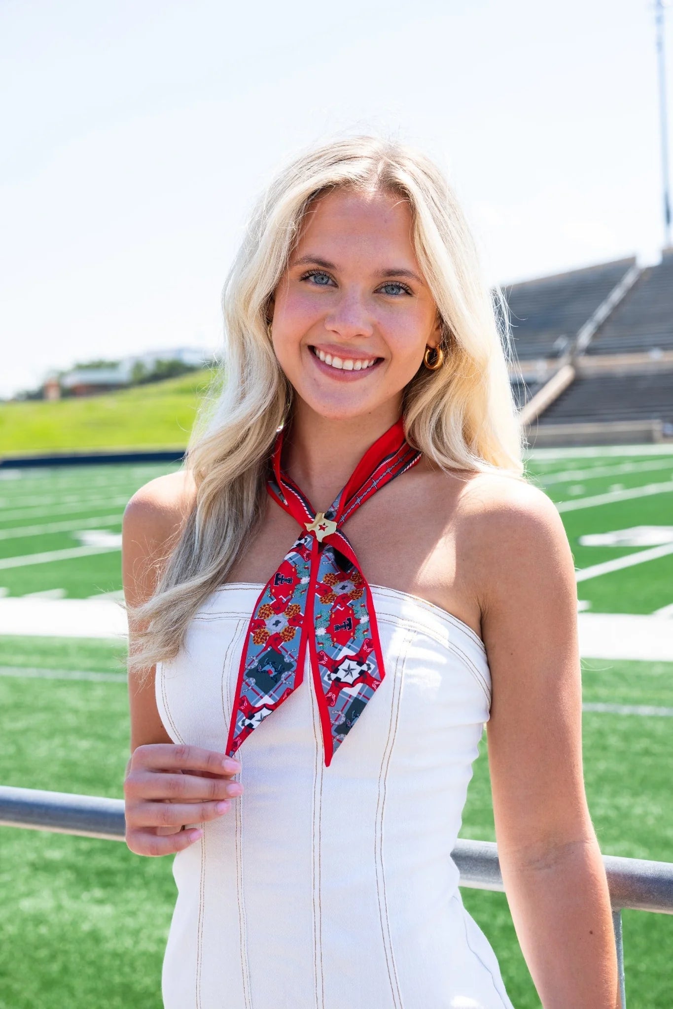 Texas Tech All-Star Skinny Scarf - Saturday Silks - COLOR GAME