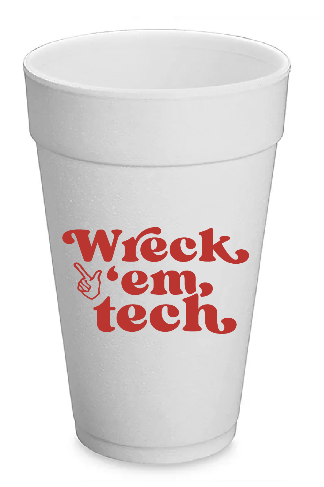 Texas Tech Styrofoam Cups Set of 8 - Victory Lap - COLOR GAME