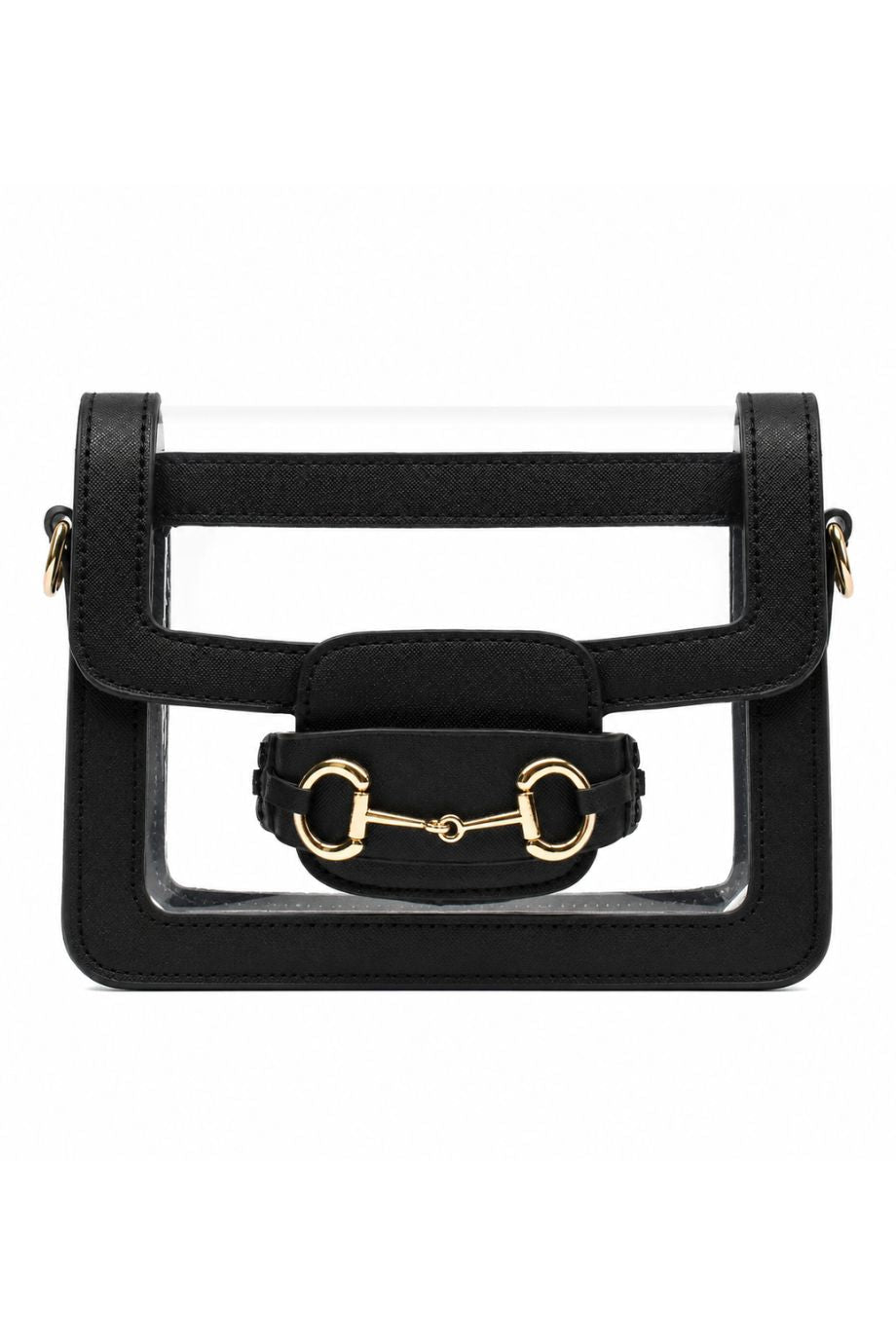 The Ashley Clear Handbag Black - Gameday Luxe - COLOR GAME