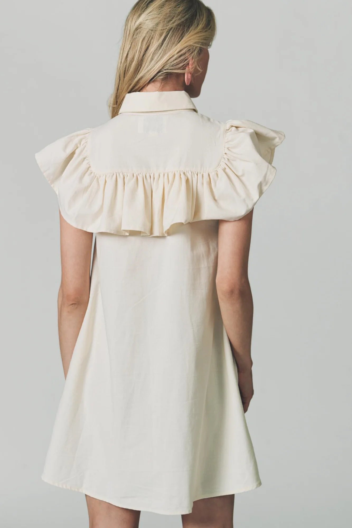 The Ayla Dress Cream - The Shirt by Rochelle Behrens - COLOR GAME