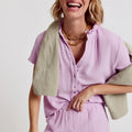 The Barry Short Lilac Gauze - The Shirt by Rochelle Behrens - COLOR GAME