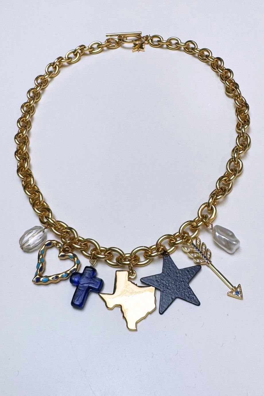 The Blue Star Charm Necklace - Kessler Elliot - COLOR GAME