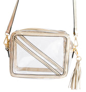 The Cline Gold + Clear Bag - Clearly Handbags - Color Game