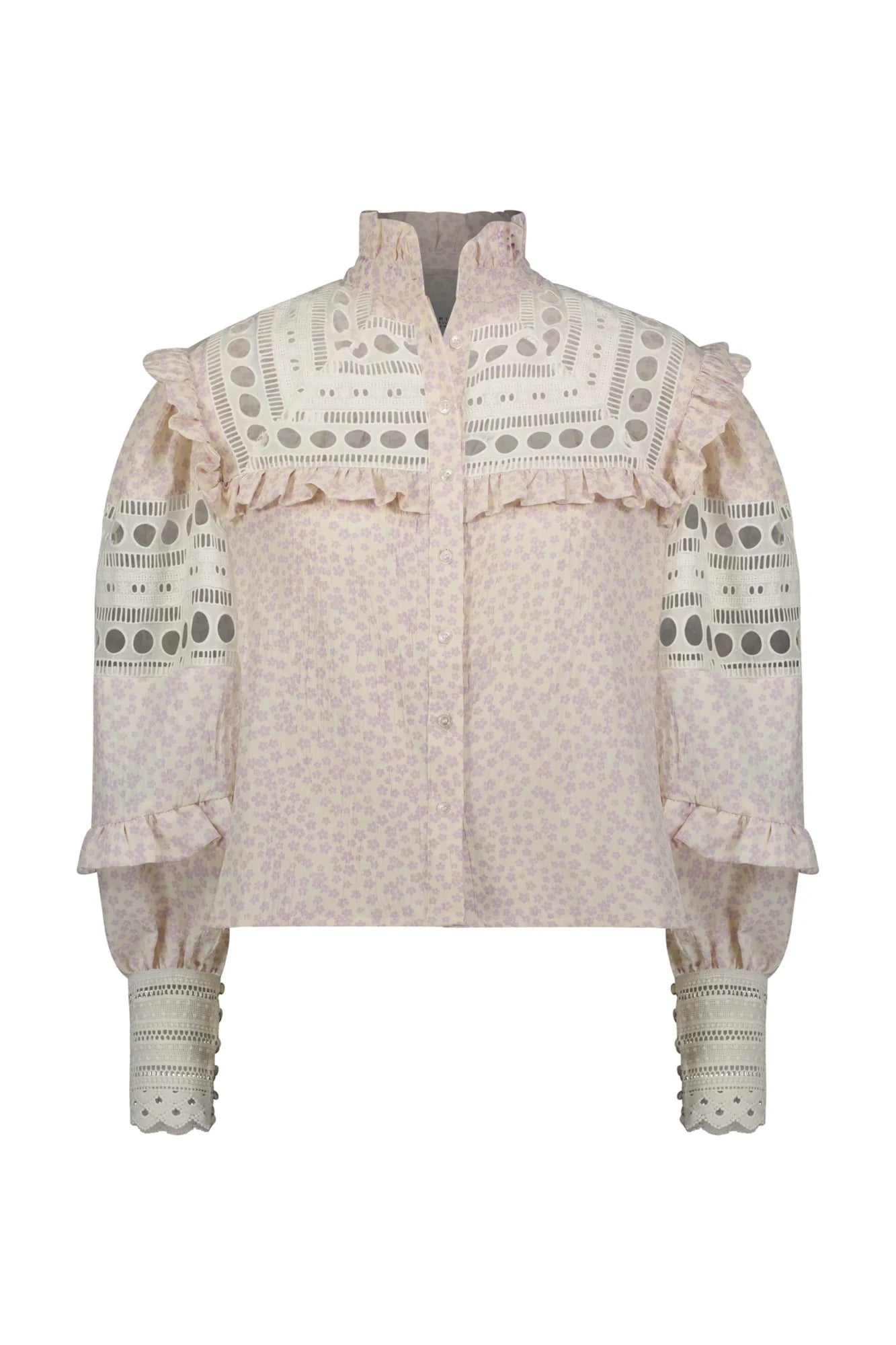 The Danielle Shirt Lilac Cream - FINAL SALE - The Shirt by Rochelle Behrens - COLOR GAME