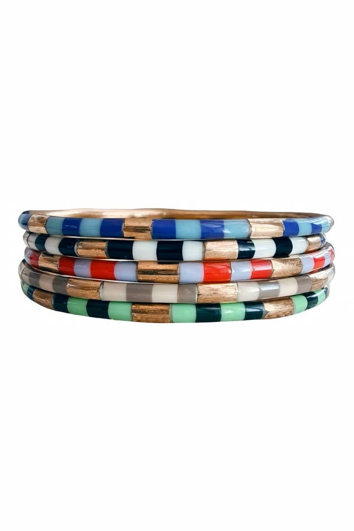 The Encore Bracelet Stack - Glitter & Gold - COLOR GAME