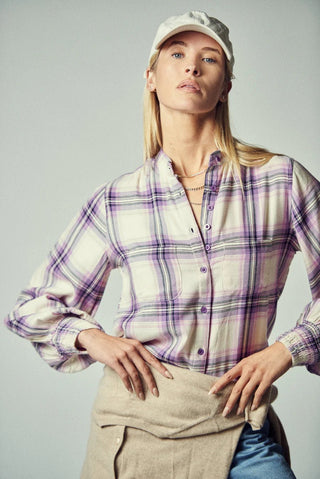 The Finn Shirt Lavender Plaid - The Shirt by Rochelle Behrens - COLOR GAME