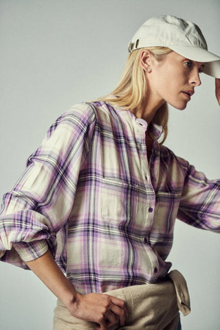 The Finn Shirt Lavender Plaid - The Shirt by Rochelle Behrens - COLOR GAME