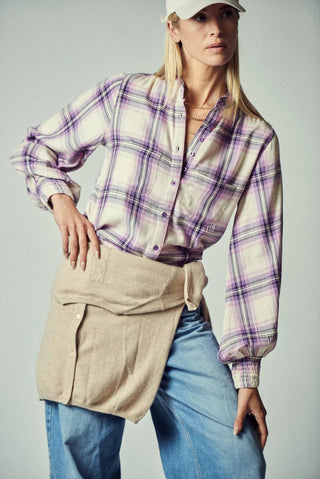 The Finn Shirt Lavender Plaid - The Shirt by Rochelle Behrens - COLOR GAME