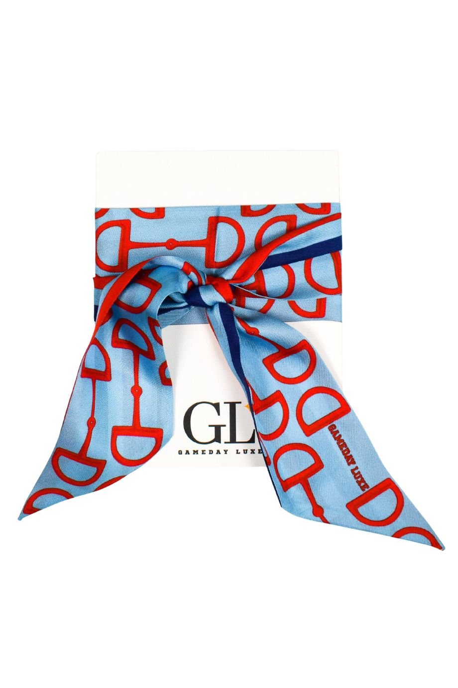 The Gameday Signature Scarf- Light Blue And Red - Gameday Luxe - COLOR GAME