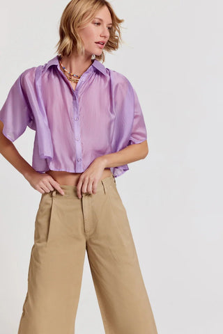 The Hayden Shirt Lilac - The Shirt by Rochelle Behrens - COLOR GAME