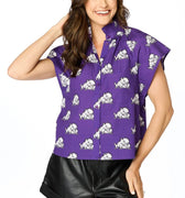 The Horned Frogs Poplin Blouse - Stewart Simmons - COLOR GAME