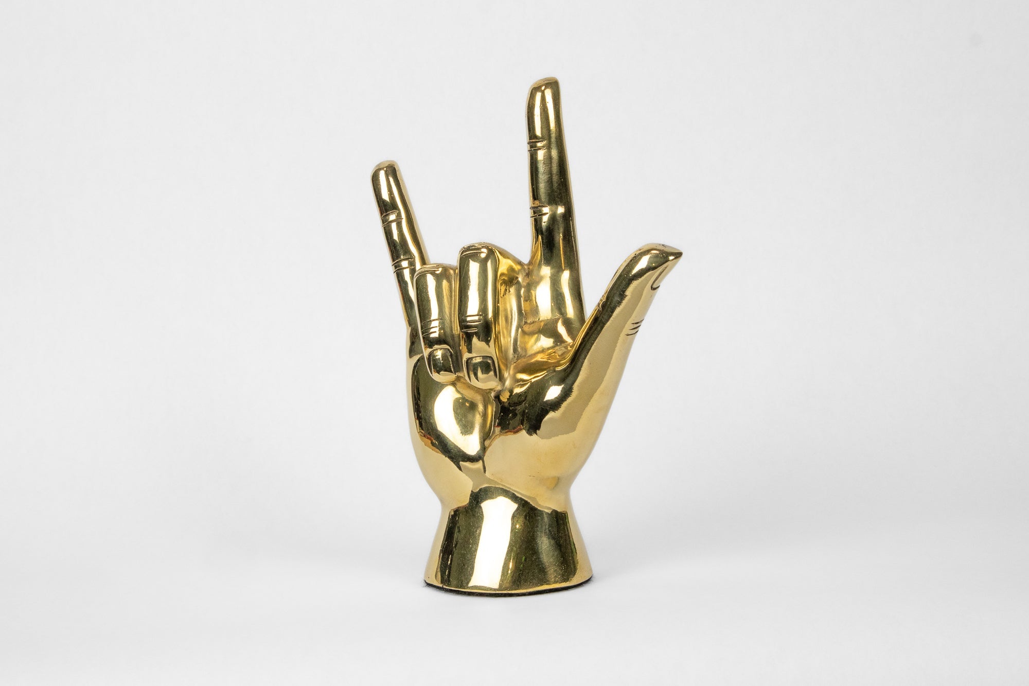 The "I Love You" Hand Sign Sculpture in Brass - Prize - COLOR GAME