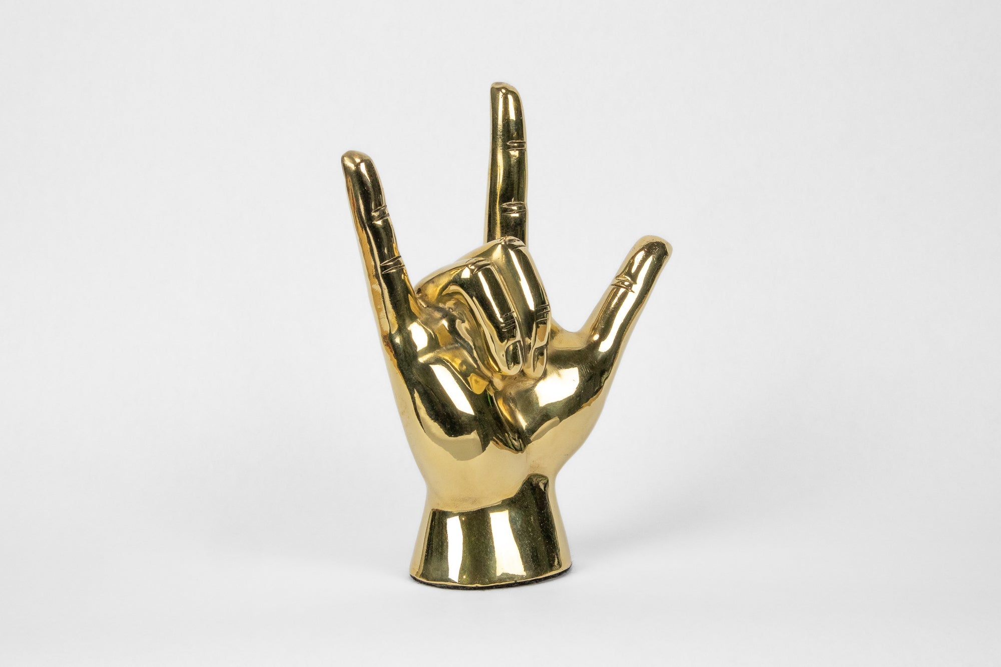 The "I Love You" Hand Sign Sculpture in Brass - Prize - COLOR GAME