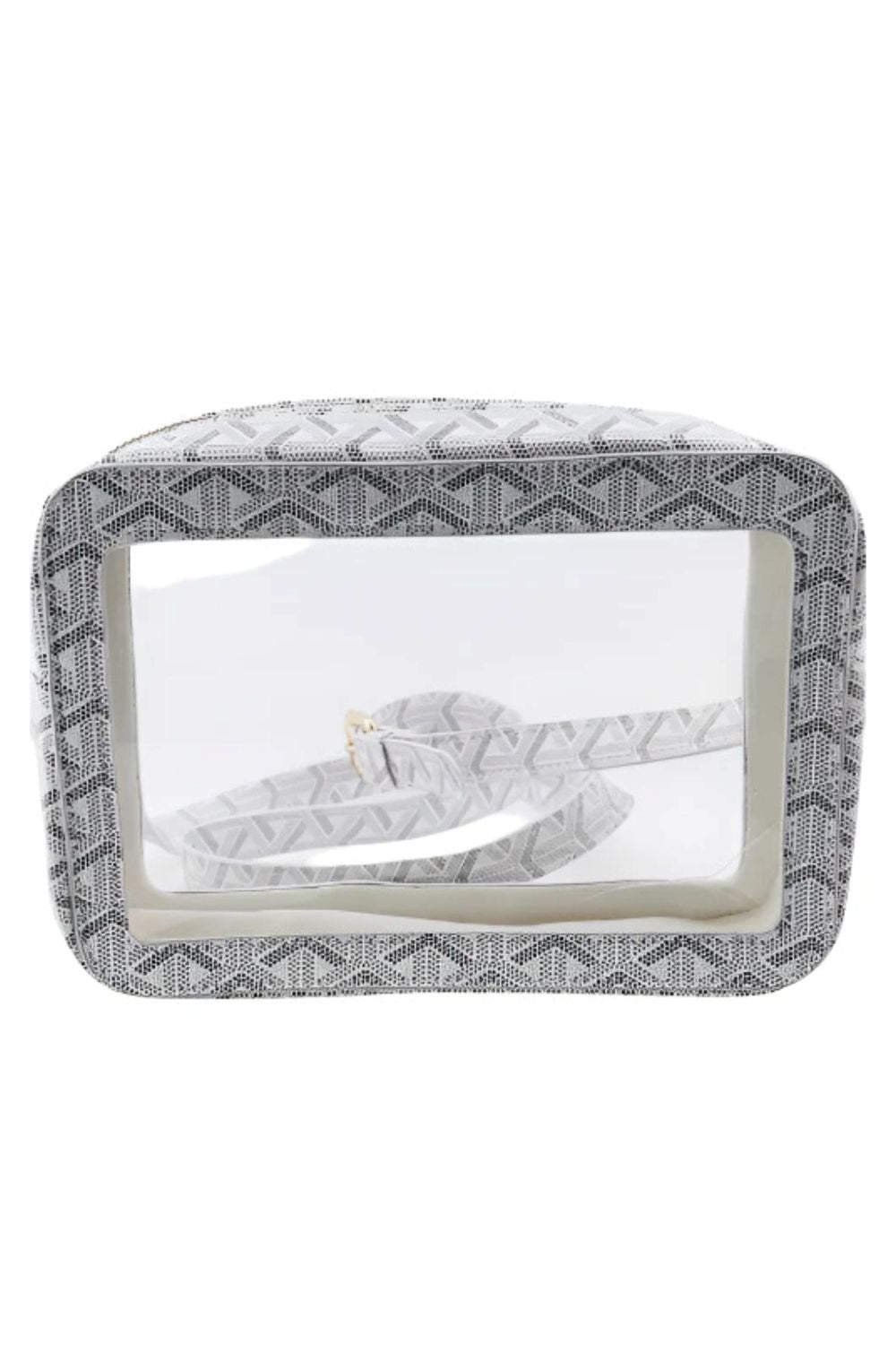 The Janette Clear Bag White - Gameday Luxe - COLOR GAME