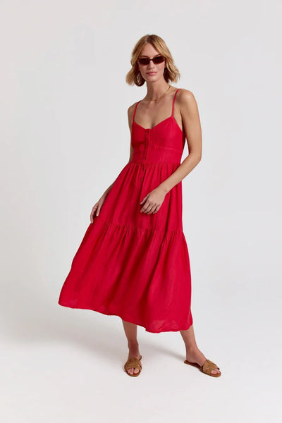 The Leora Dress Cherry