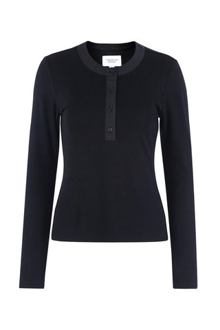 The Long Sleeve Brett Shirt Black - The Shirt by Rochelle Behrens - COLOR GAME