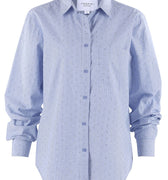 The Pia Shirt Light Blue Lurex - The Shirt by Rochelle Behrens - COLOR GAME