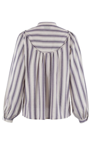 The Pierre Shirt Lavender Stripe - The Shirt by Rochelle Behrens - COLOR GAME