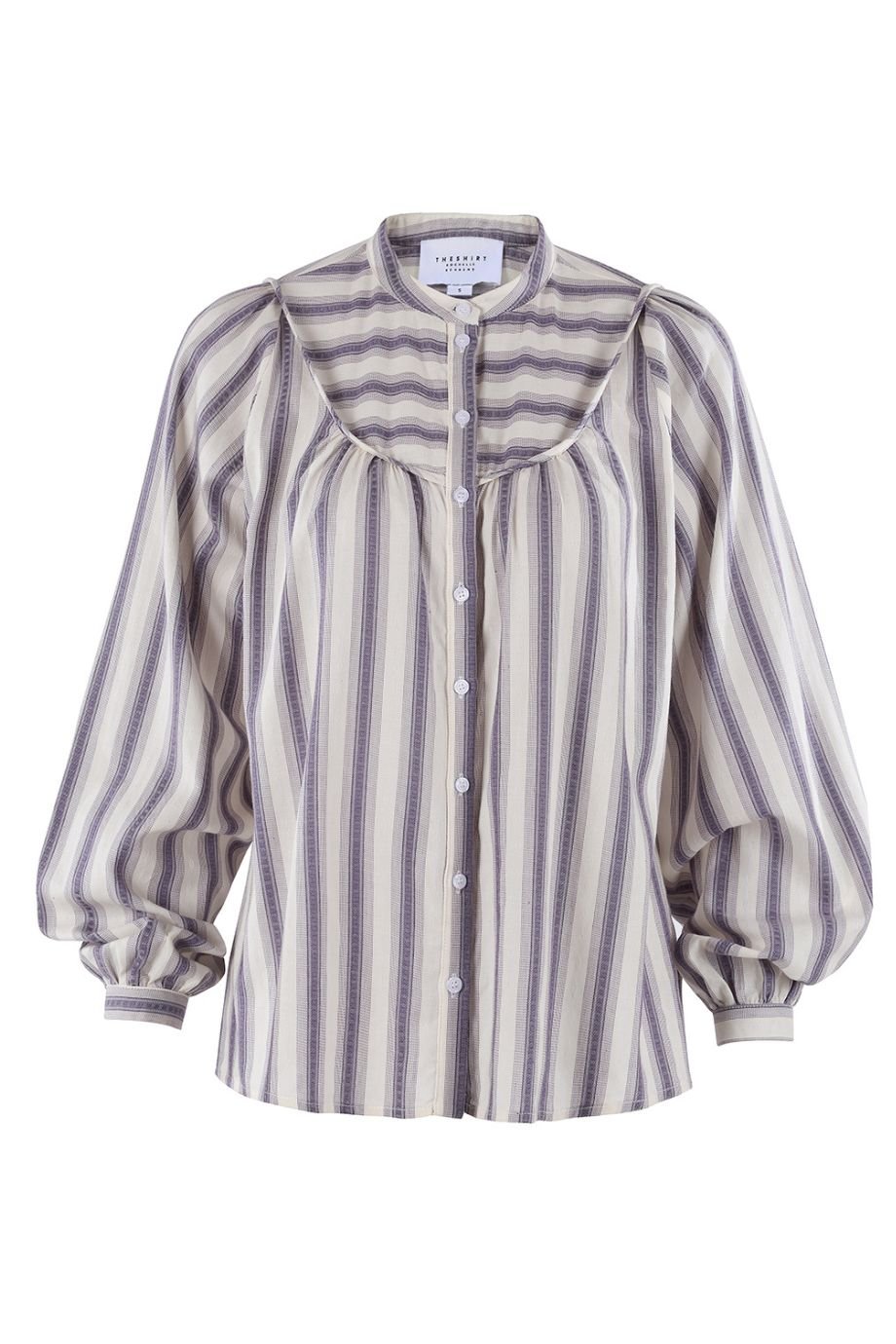 The Pierre Shirt Lavender Stripe - The Shirt by Rochelle Behrens - COLOR GAME