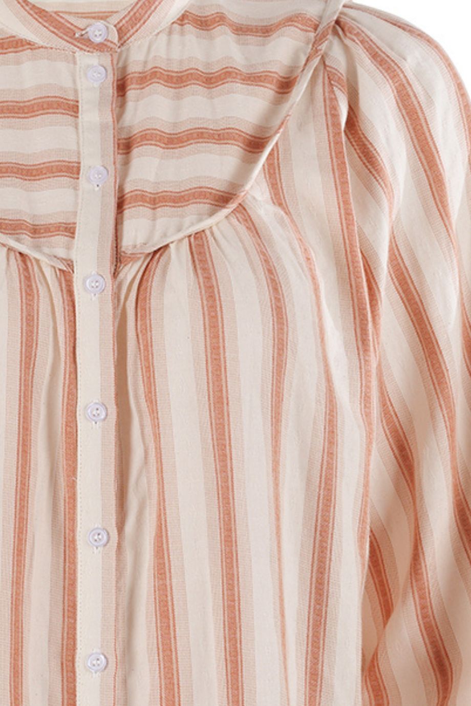 The Pierre Shirt Rust Stripe - The Shirt by Rochelle Behrens - COLOR GAME