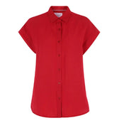 The Short Sleeve Boyfriend Shirt Cherry - The Shirt by Rochelle Behrens - COLOR GAME