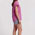 The Short Sleeve Boyfriend Shirt Orchid - The Shirt by Rochelle Behrens - COLOR GAME