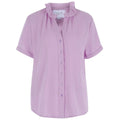 The Short Sleeve Loose Back Shirt Lilac Gauze - The Shirt by Rochelle Behrens - COLOR GAME