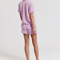 The Short Sleeve Loose Back Shirt Lilac Gauze - The Shirt by Rochelle Behrens - COLOR GAME