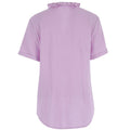 The Short Sleeve Loose Back Shirt Lilac Gauze - The Shirt by Rochelle Behrens - COLOR GAME