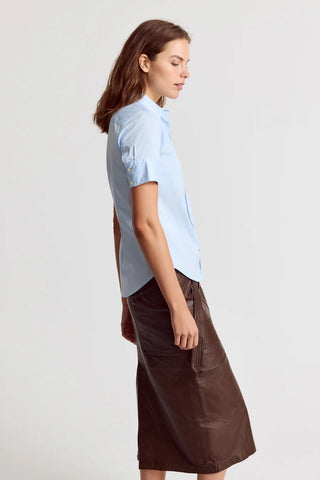 The Short Sleeve Shirt Blue Dawn - The Shirt by Rochelle Behrens - COLOR GAME