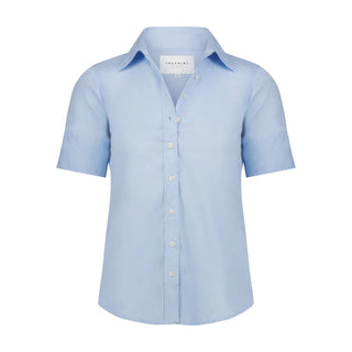 The Short Sleeve Shirt Blue Dawn - The Shirt by Rochelle Behrens - COLOR GAME