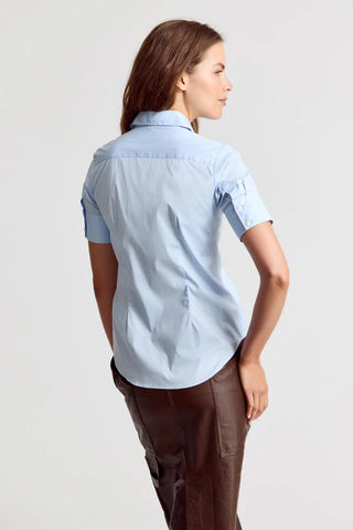 The Short Sleeve Shirt Blue Dawn - The Shirt by Rochelle Behrens - COLOR GAME