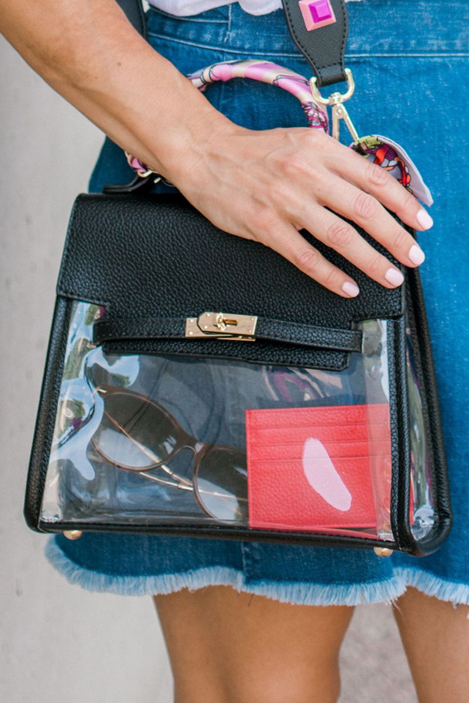 The Susan Top Handle Clear Bag - Clearly Handbags - COLOR GAME