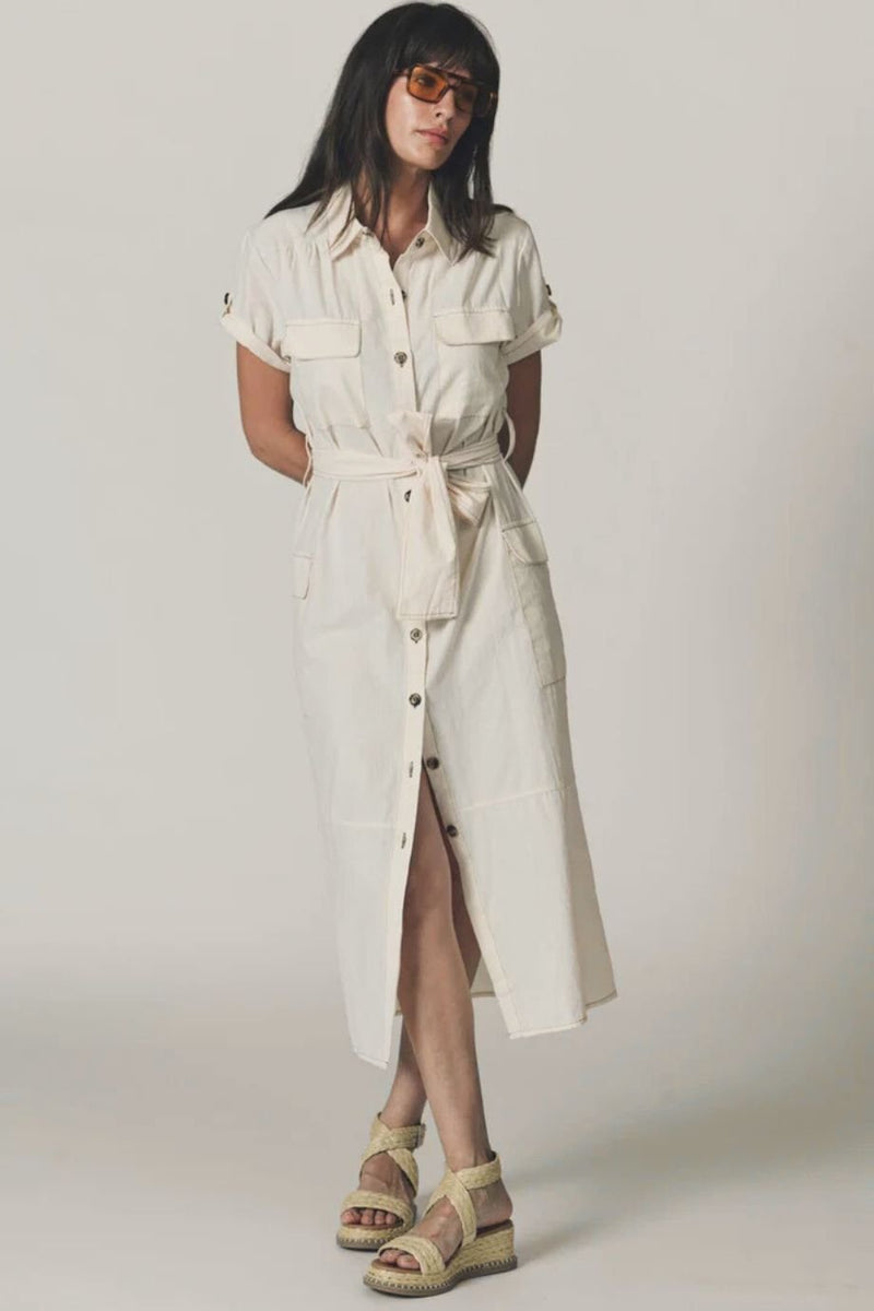 significant other whitney midi dress The Whitney Dress Ecru / XS