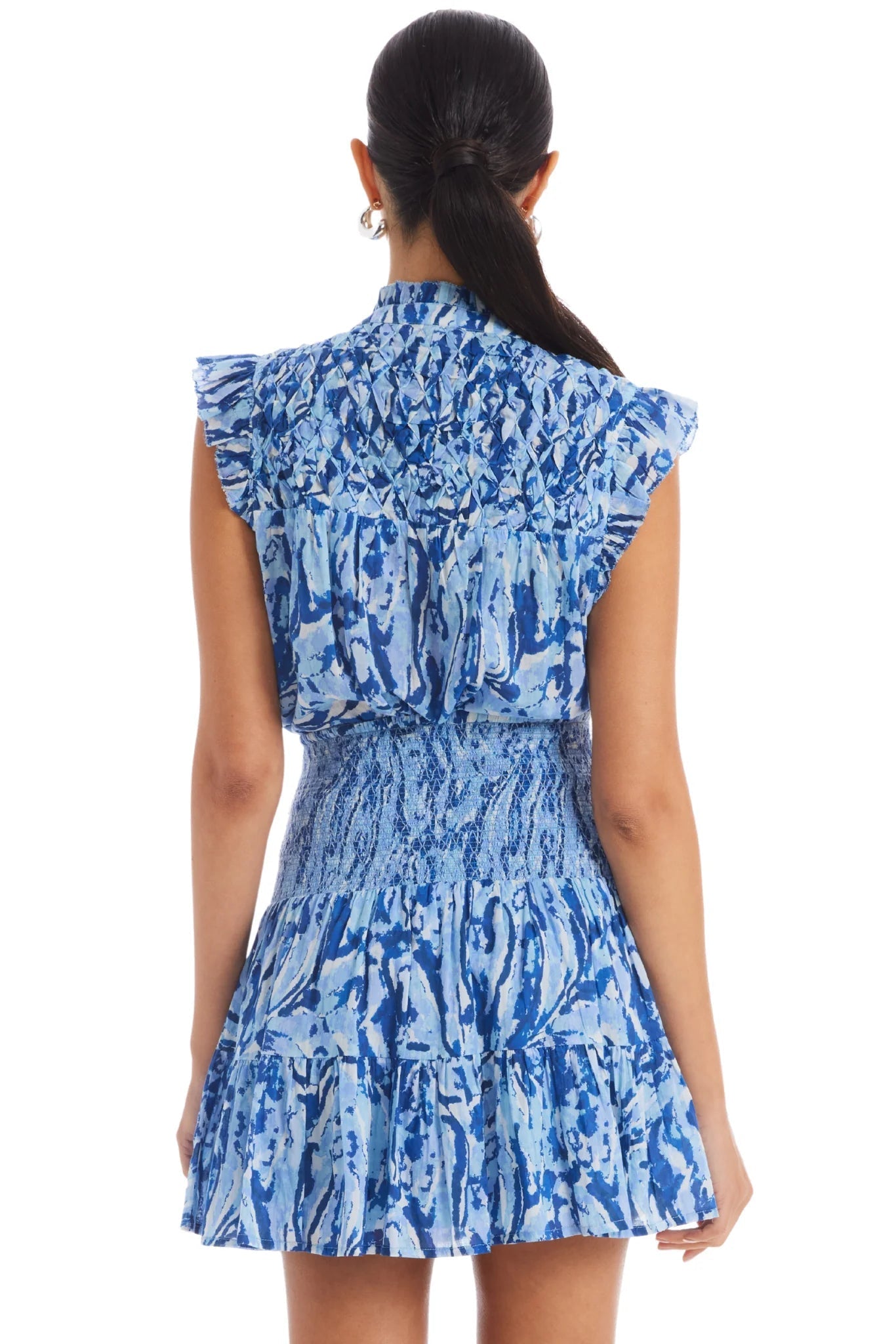 Tracy Skirt Blue Floral - Allison New York - COLOR GAME