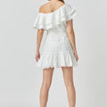 Trim Detail Mini Skirt White - Endless Rose - Color Game