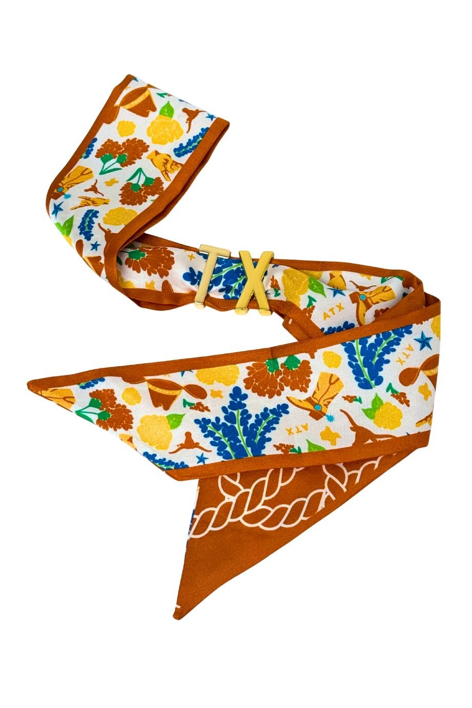 TX Skinny Scarf Slider Set - Saturday Silks - COLOR GAME