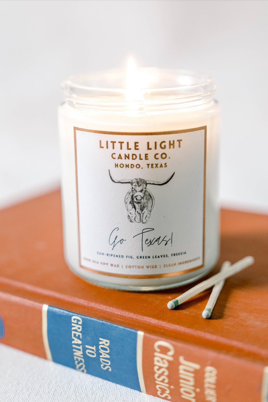 University of Texas Jar Candle - Little Light Candle Co. - COLOR GAME