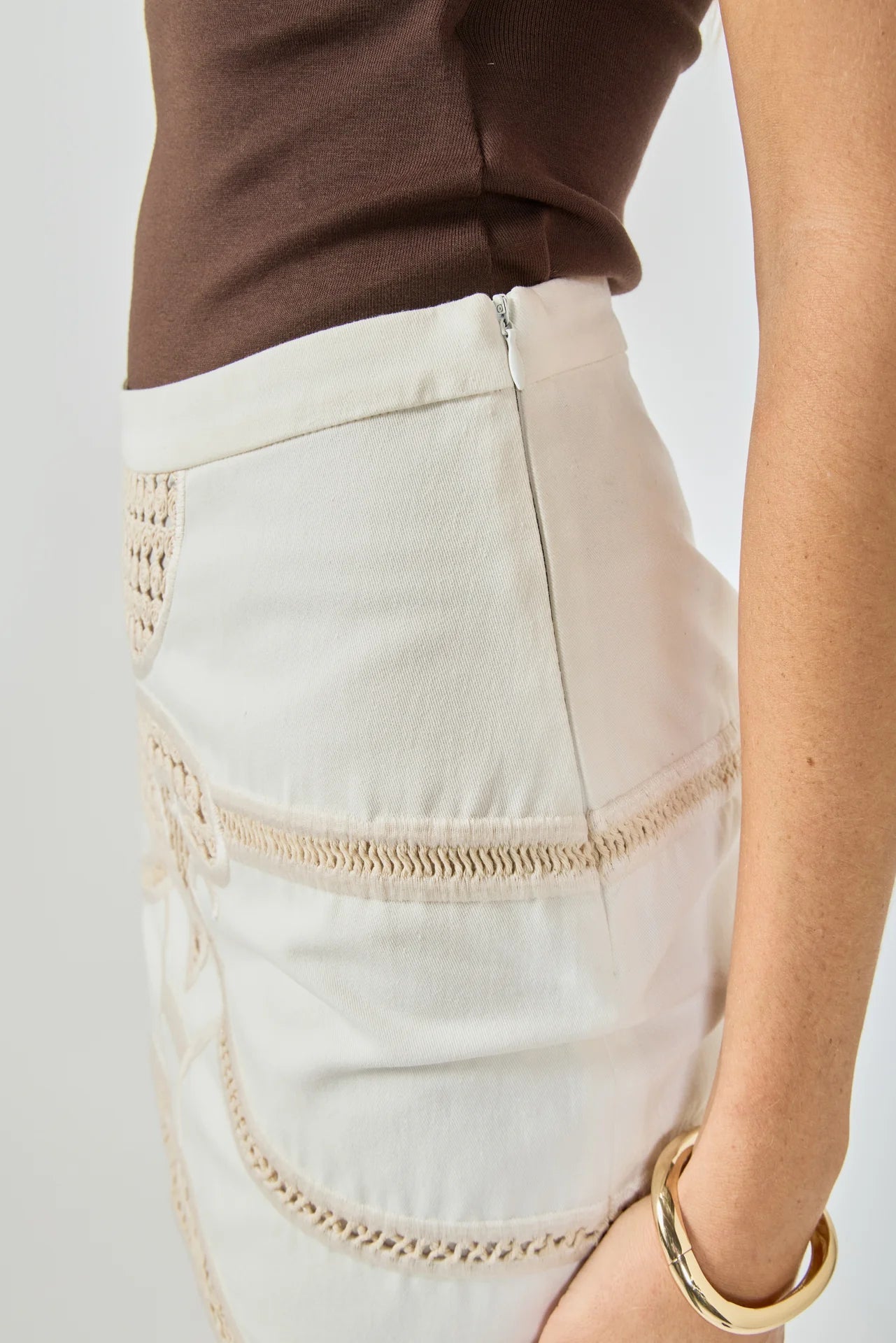 Valentina Embroidered Mini Skirt - Endless Rose - COLOR GAME