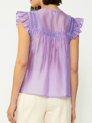 Vanessa Lavender Pintuck Sleeveless Blouse - Current Air - COLOR GAME