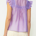 Vanessa Lavender Pintuck Sleeveless Blouse - Current Air - COLOR GAME