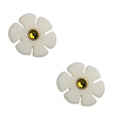 White Flower Stud Earrings - Neely Phelan - Color Game