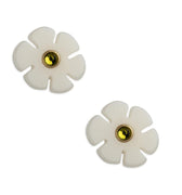 White Flower Stud Earrings - Neely Phelan - Color Game