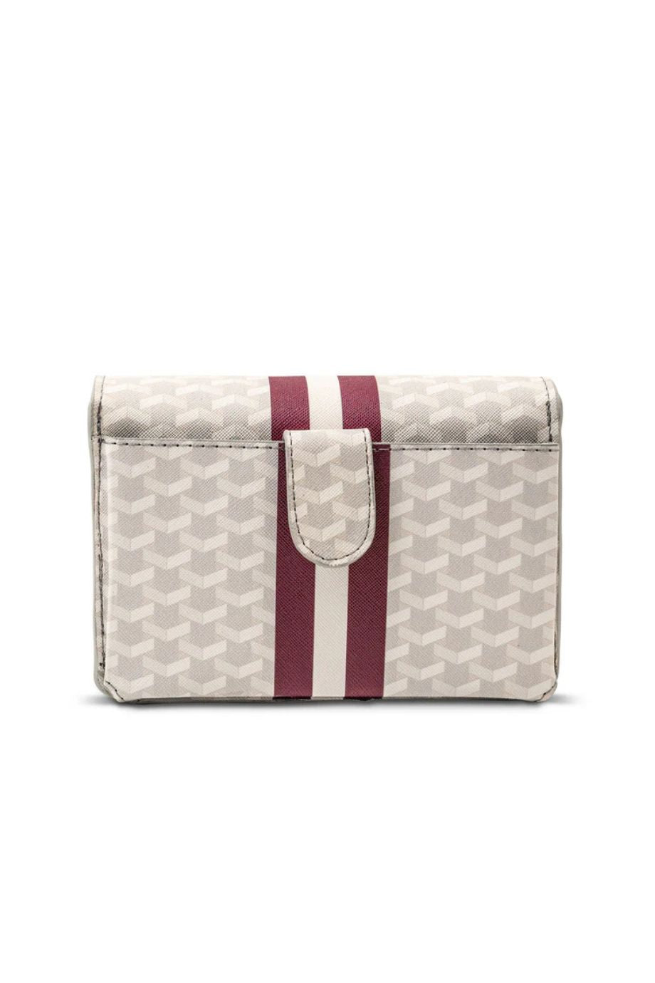 White + Maroon Game Day Stadium Bag - Main and Exchange - COLOR GAME